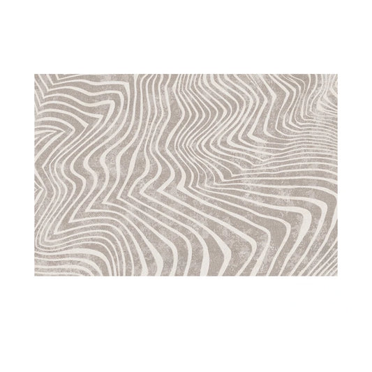 Art Zebra Pattern Carpet Black White Striped Rugs Retro Gray Lines Living Room Carpets Comfortable Machine Washable Bedroom Rug