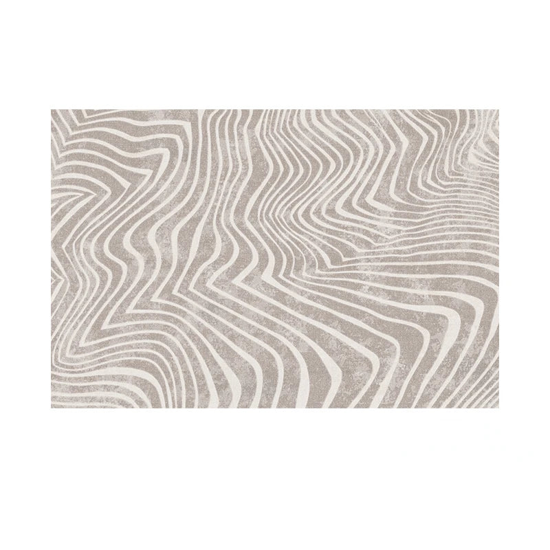 Art Zebra Pattern Carpet Black White Striped Rugs Retro Gray Lines Living Room Carpets Comfortable Machine Washable Bedroom Rug