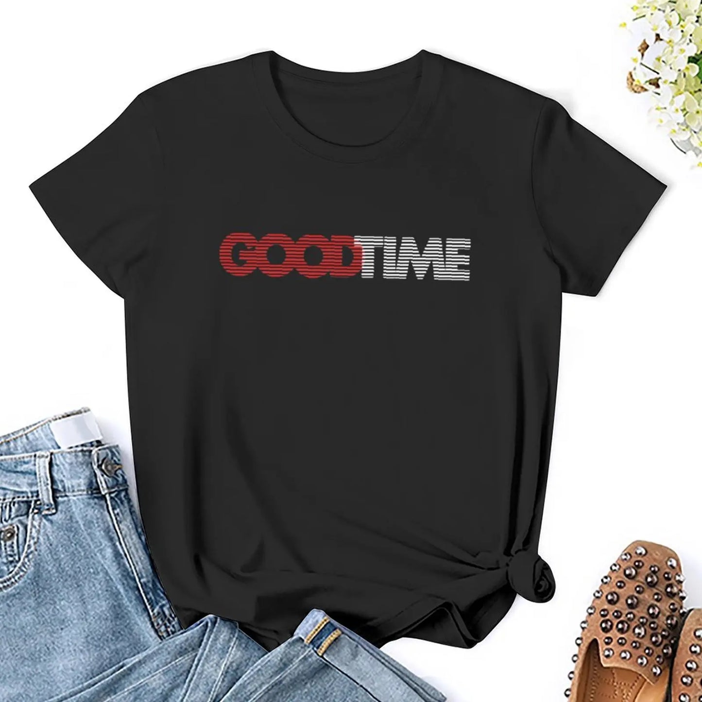 GOODTIME Movie Logo T-Shirt lady clothes shirts graphic tees t-shirt dress for Women graphic