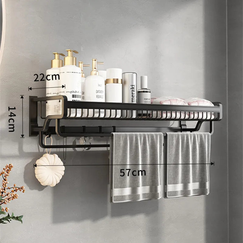 Bathroom Rotatation Shelf Corner Shelves Shampoo Holder Kitchen Storage Rack Shower Organizer Wall Holder Space Aluminum