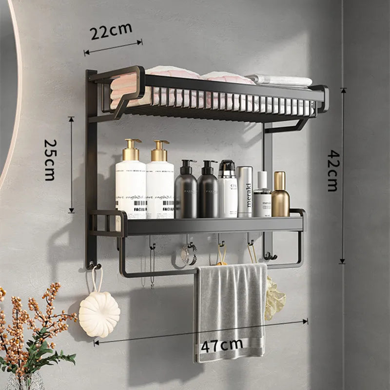 Bathroom Rotatation Shelf Corner Shelves Shampoo Holder Kitchen Storage Rack Shower Organizer Wall Holder Space Aluminum