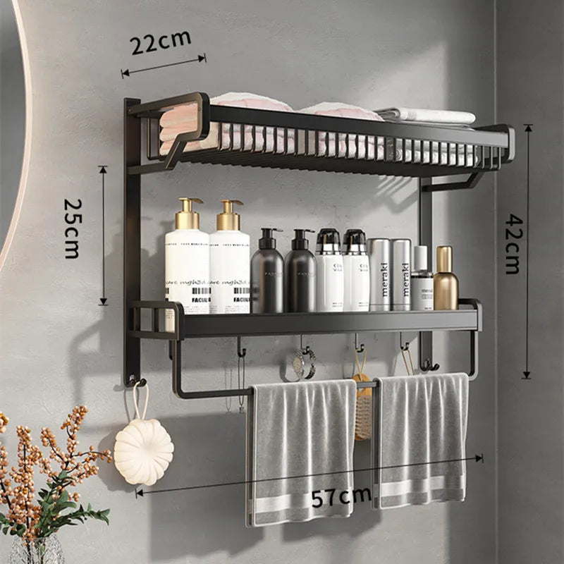 Bathroom Rotatation Shelf Corner Shelves Shampoo Holder Kitchen Storage Rack Shower Organizer Wall Holder Space Aluminum