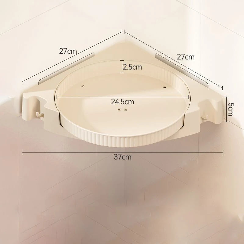 Shower Caddy Corner Organizer,360° Rotate Shower Storage Shelves,Shower Turntable Bathroom Countertop Organizer Kitchen Storage