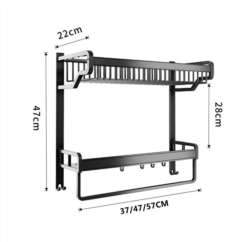 Bathroom Rotatation Shelf Corner Shelves Shampoo Holder Kitchen Storage Rack Shower Organizer Wall Holder Space Aluminum