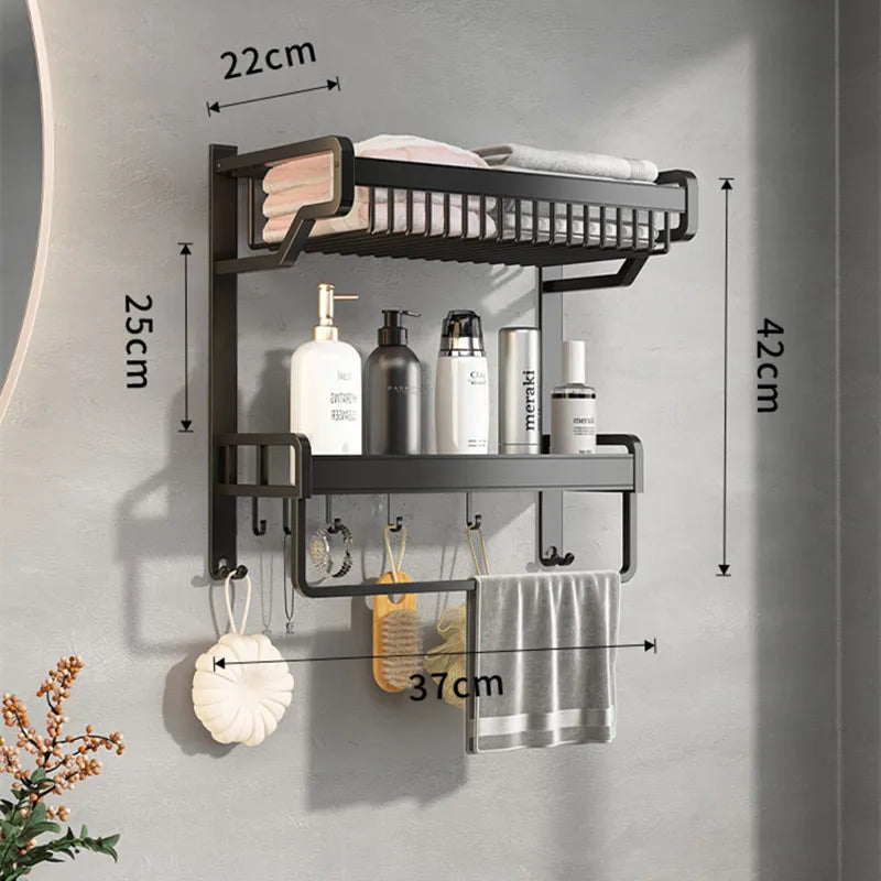 Bathroom Rotatation Shelf Corner Shelves Shampoo Holder Kitchen Storage Rack Shower Organizer Wall Holder Space Aluminum